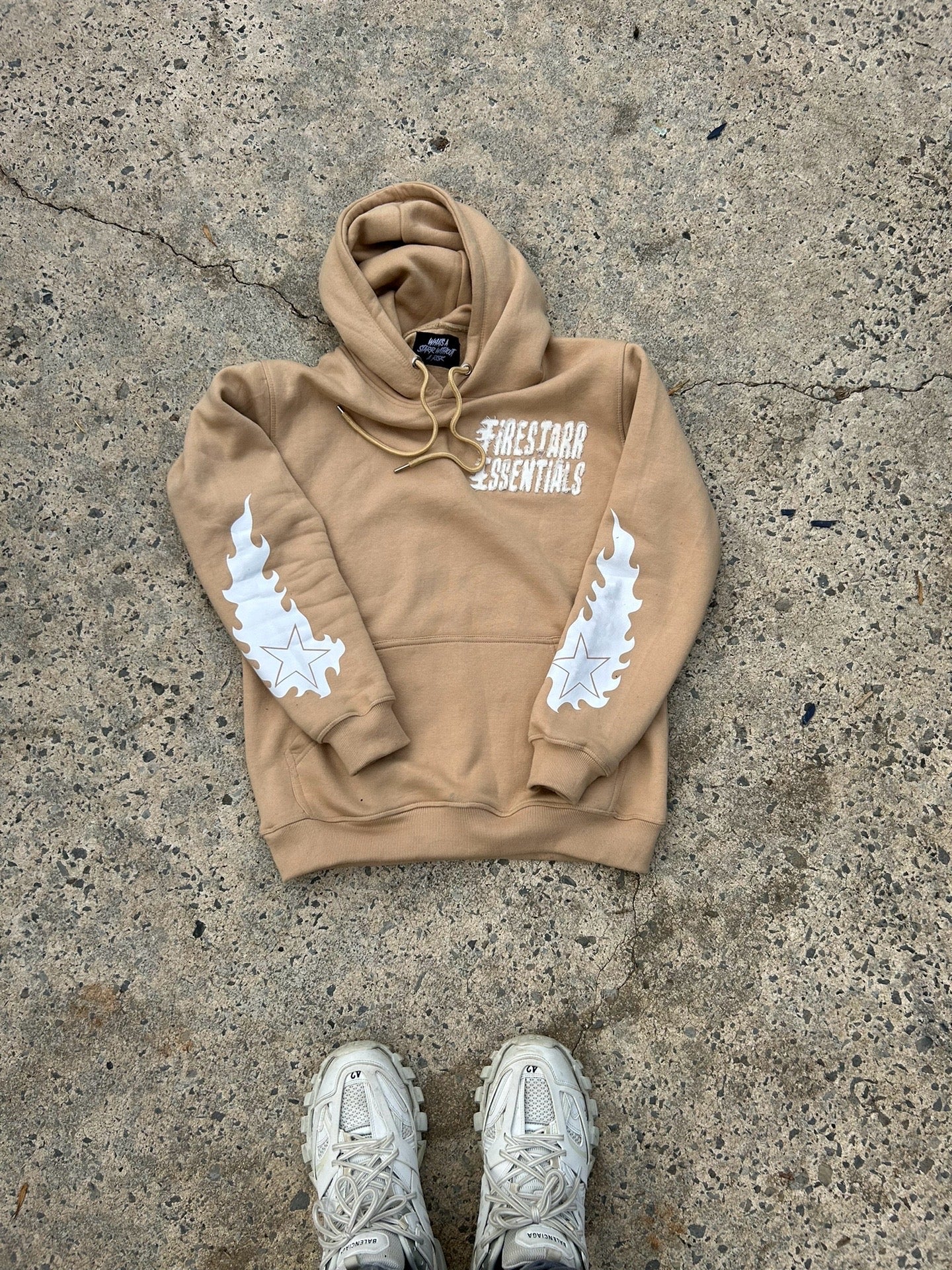 Light Brown STARRS TAKE RISK Hoodie