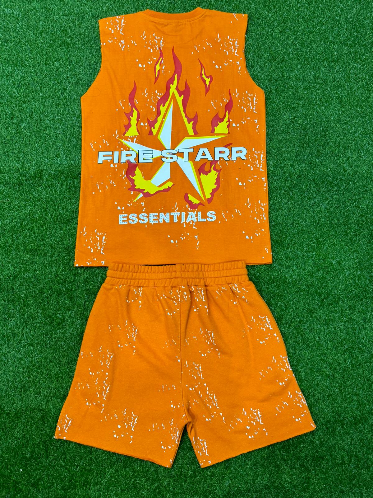 Orange splatter set