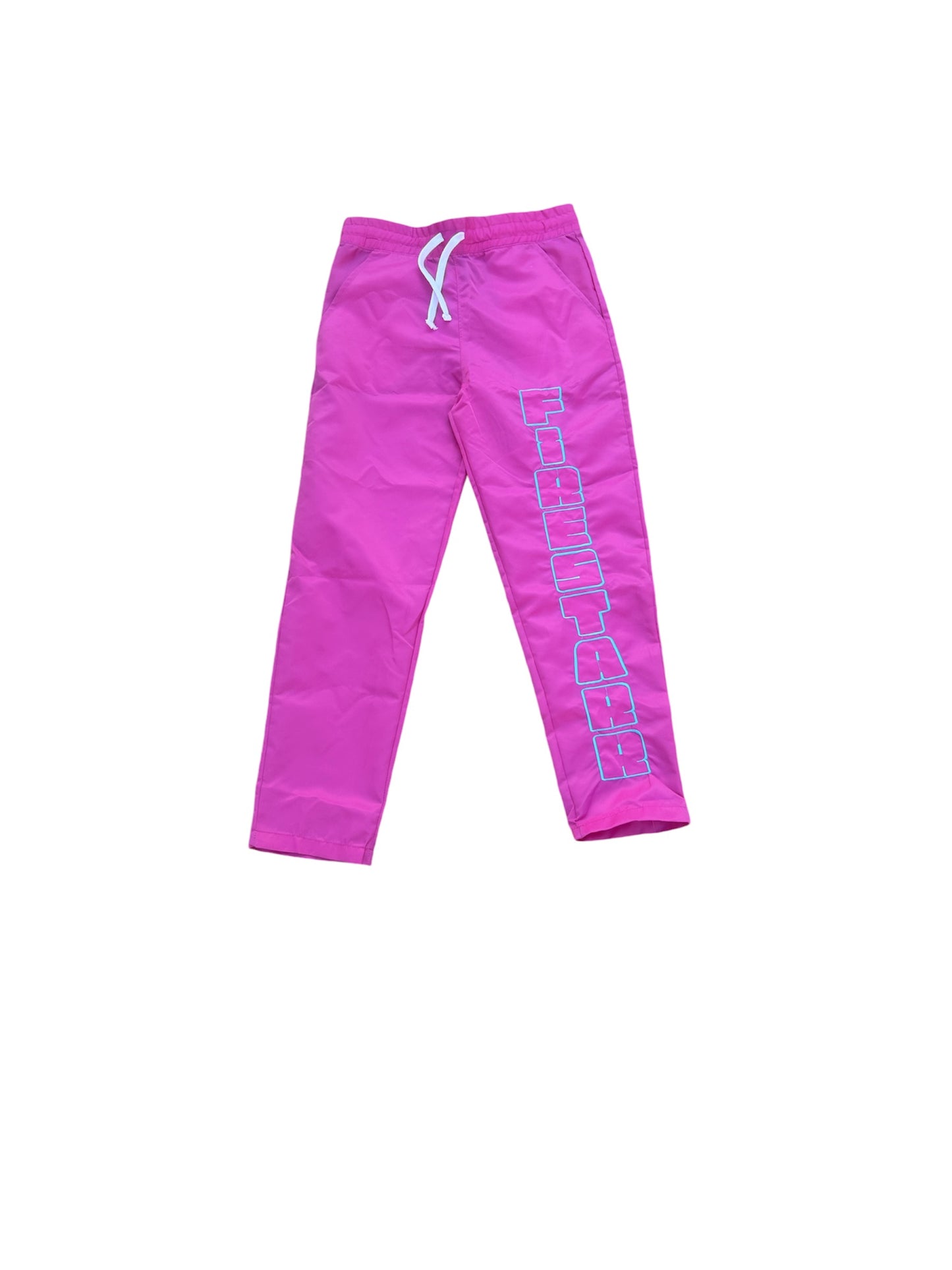 Pink Nylon Sweats