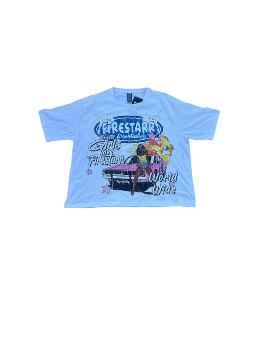 White “LOVE FIRESTARR” shirt