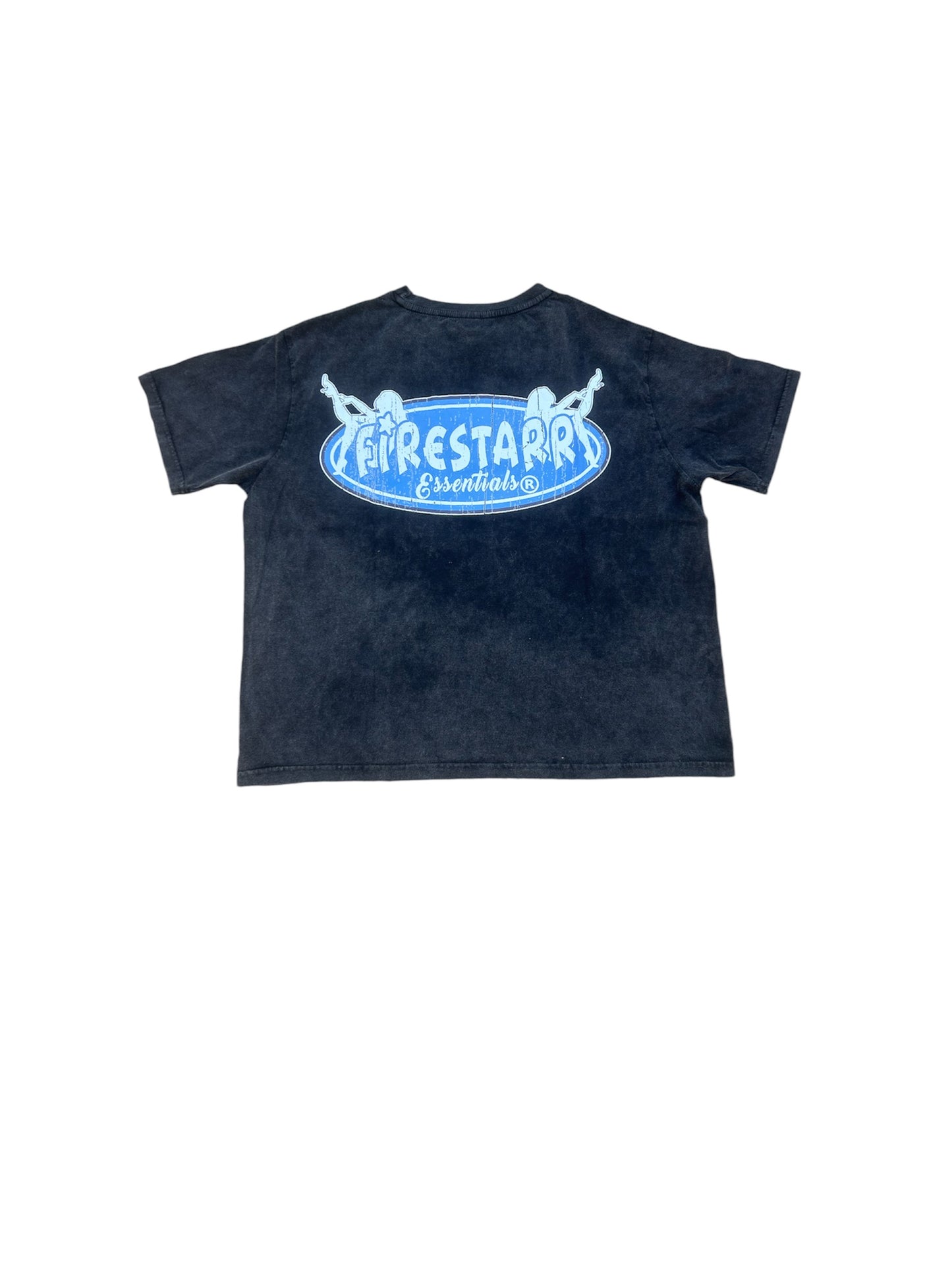 Black acid wash “LOVE FIRESTARR” shirt