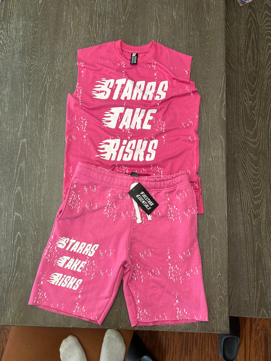 Pink splatter set