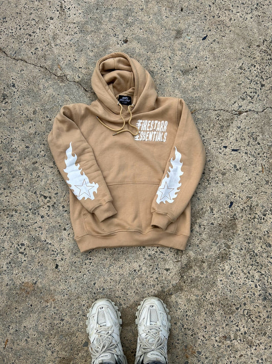 Light  Brown STARRS TAKE RISK Hoodie